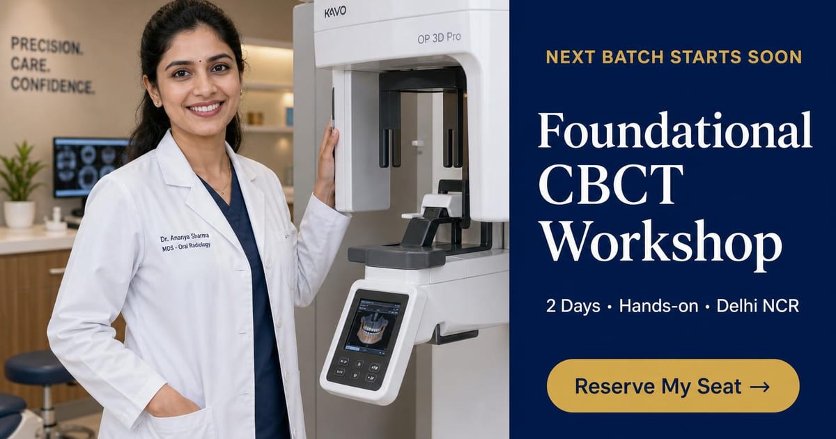 Implant & Endo CBCT Training — ₹10,000 Grant | Joy Konark Academy